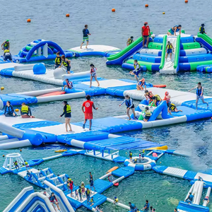Parc aquatique flottant <span class=keywords><strong>extérieur</strong></span> pour adultes et enfants, <span class=keywords><strong>jouet</strong></span> amusant, jeu populaire, parc <span class=keywords><strong>d</strong></span>'attractions commercial, parc aquatique flottant gonflable - Product Image 6
