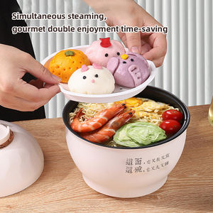 Mini-casserole électrique YUEDISI antiadhésive, pour nouilles instantanées, avec couvercles, marmite à soupe, cuiseur vapeur - Product Image 6