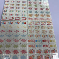 Kit de Mahjong Portable Thème Tennis Moderne Personnalisé Style Américain Impression Intégrale sur le Visage Construction en Acrylique Brillant Écologique Durable