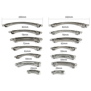 Venta al por mayor de accesorios de metal para el cabello DIY París pasadores de pelo para las mujeres Clip de metal liso pasadores de pelo francés - Product Image 4