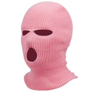 Masque Balaclava tricoté pour homme, couvrant tout le visage, 3 trous, logo personnalisé - Product Image 3