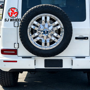 Rueda Forjada Pulida de Una Pieza SJ 17 18 19 20 21 22 Pulgadas 6*139.7 8*180 para Mercedes-Benz Clase <span class=keywords><strong>G</strong></span> <span class=keywords><strong>G</strong></span> 500 <span class=keywords><strong>G</strong></span> <span class=keywords><strong>63</strong></span> AMG - Product Image 5