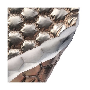 Tela de Chaqueta Acolchada de Algodón con Estampado de Papel de Aluminio, Metálica, de Moda - Product Image 1
