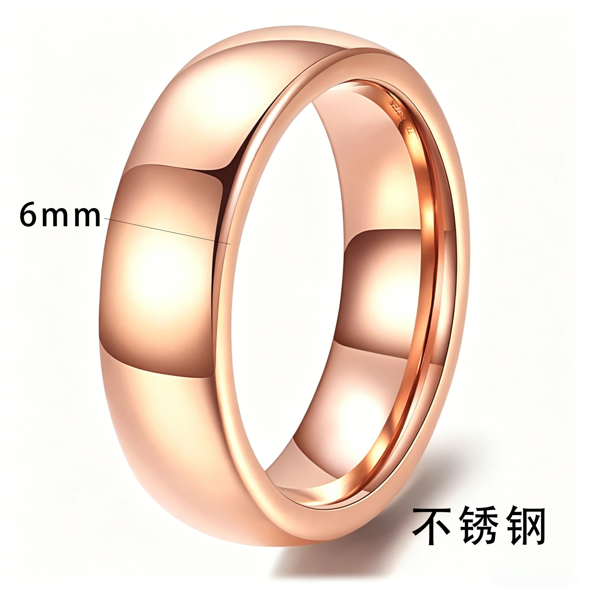 Or rose 6 mm