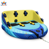 Bateau gonflable remorquable personnalisé en PVC pour l'été avec housse 840D, capacité de 3 personnes pour le plaisir