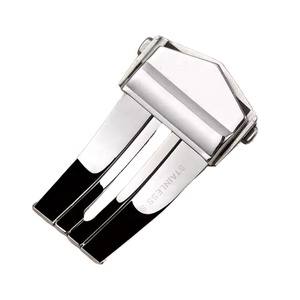 Chất Lượng Cao Sang Trọng 20Mm Thép Không Gỉ Đôi Nút Đồng Hồ Khóa Màu Đen Tăng Vàng Triển khai Bướm Clasp Cho Heuer Đồng Hồ - Product Image 4