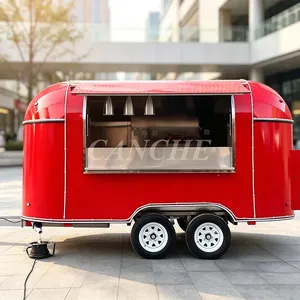 Camion de restauration extérieur à prix d'usine, chariot de restauration mobile personnalisé pour hot-dogs et frites, remorque alimentaire mobile - Product Image 1