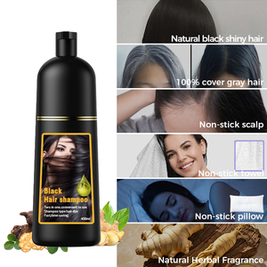 Joynna OEM 3 1 Shampooing teinture instantanée rapide pour les cheveux à base de plantes, marque privée, crème pour brun foncé Olive White Brunette Black Hair - Product Image 5