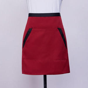 Tablier de Serveuse Personnalisé avec Logo, 2 Poches, Tablier Court pour Serveurs, Tablier de Moitié Taille pour Serveuses ou Pâtissières, Vente en Gros - Product Image 2