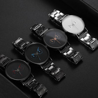 Montre Homme Tendance à Deux Cadrans, Personnalisable en Usine, Vente Chaude, Montre à Quartz, Bracelet en Acier