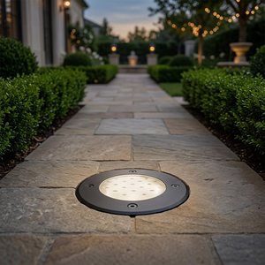 Lumière encastrée LED en aluminium étanche IP67 anti-éblouissement pour allée de jardin extérieure - Product Image 1