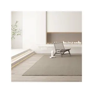 Wool Rug Designer Machine Made Natural Rug Woven Natural Wool Floor Carpet Rugs Door Mats With Anti Slip Backing