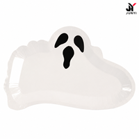 Assiettes en carton blanc 300 g/m² pour Halloween, amusantes et effrayantes, jetables, pour la table de fête à thème.