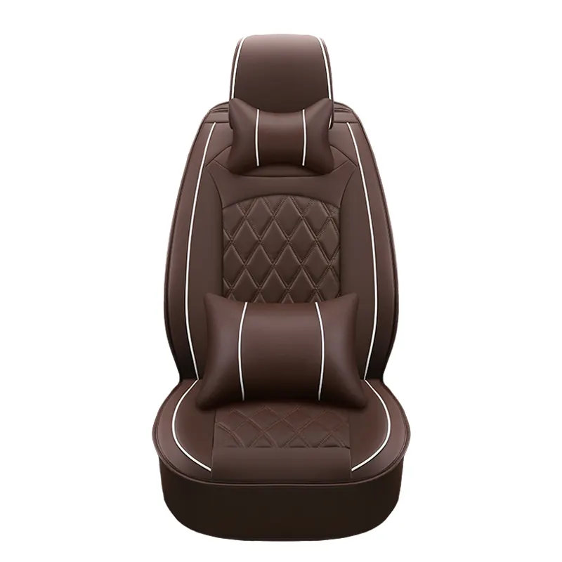 أحدث مجموعة من غطاء مقعد السيارة من الجلد الأرجواني المتين لسيارة كورولا لعام 2021 يغطي مقاعد السيارة يناسب الفصول الأربعة