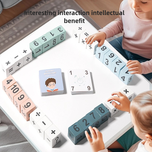 Trẻ Em Nhân Và Phân Chia Hoạt Động Trò Chơi Đồ Chơi Montessori Toán Học Dạy Học Hỗ Trợ Đồ Chơi Bằng Gỗ Trẻ Em Giáo Dục Số Khối - Product Image 2