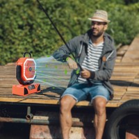 Nouveau ventilateur de camping portable rechargeable 2026, 20 000 mAh, lumière extérieure multifonction, ventilateur de refroidissement, lampe de pêche et de camping