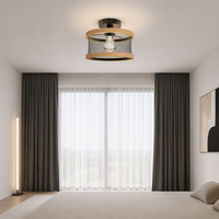 Plafonnier LED rond en fer au design nordique simple et moderne, avec télécommande, pour salon, chambre et salle à manger