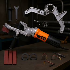 Lijadora de Banda Vevor de 1000W, 1100-3200 rpm, Pulidora de Tubos de 6 Velocidades, Herramienta Profesional de Acabado con 3 Bandas de Lijado - Product Image 2