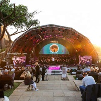 Scène mobile en treillis d'aluminium 20x20 pour événements extérieurs, concerts, éclairage LED, événements en plein air, fêtes, écran TV, DJ, affichage musical