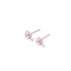 Boucles d'oreilles en argent sterling S925 plaqué or avec perle, accessoires pour bijoux DIY - Product Image 3
