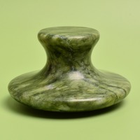Envío Directo verde Natural Xiuyan Jade seta Gua Sha masaje corporal negro Bian piedra raspador martillo