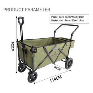 Carro plegable de Metal portátil, carrito de transporte plegable para exteriores para playa, Camping, Picnics, herramientas de jardín para almacenamiento de compras - Product Image 5