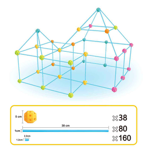 <span class=keywords><strong>STEAM</strong></span> Spielzeug Verrücktes Festungsbau-Set 278 Teile Festungen Kinder-Konstruktions-Festungsbau-Set Spielzeug Spaß für Jungen und Mädchen - Product Image 5