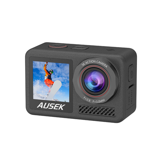 5K WiFi Waterproof Action Camera with Noise Cancellation Sport Recorder Optical Zoom for Bike Use HD 5K Action Camera