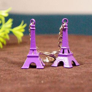 Porte-clés en métal rétro <span class=keywords><strong>3D</strong></span> coloré en forme de Tour Eiffel, souvenir de voyage à <span class=keywords><strong>Paris</strong></span>, cadeau pour couple et ami - Product Image 5