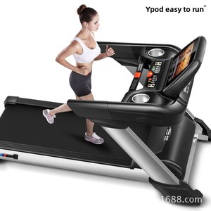 Tapis de course commercial pliable Yipao Home avec grand écran couleur, moteur à fréquence variable 5.0 CV, amortissement des chocs, écran couleur M8, grande surface de course - Product Image 5
