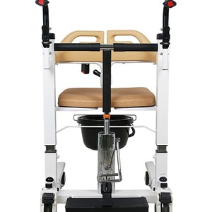 Hydraulic Patient Lift <b>Chair</b> For Bedridden Elderly Rehabilitation Nursing Transfer Bathing <b>Commode</b> Use Steel Construction - Product Image 4