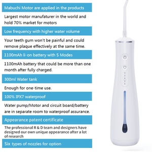 Irrigador Bucal Portátil Inalámbrico Recargable, Potente, Resistente al Agua, para Viajes, Limpiador Dental - Product Image 3