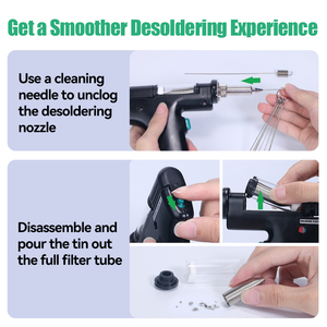 Yihua 948 Kỹ Thuật Số ESD An Toàn Hàn Hàn Công Cụ 90W Sửa Chữa Desoldering Gun Với Suck Tin Chân Không Desoldering Sắt Trạm Làm lại - Product Image 5