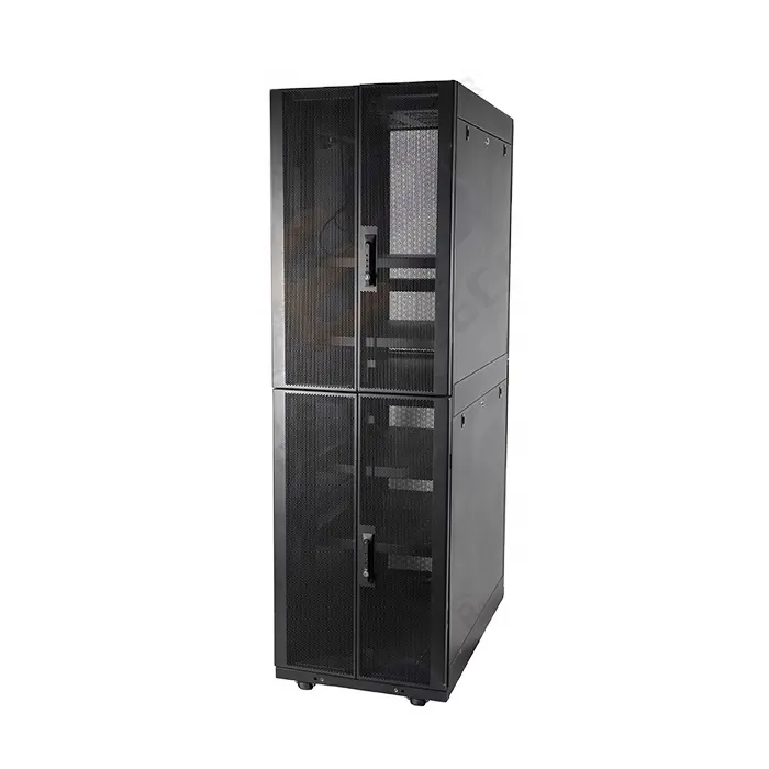 Gabinete de rede 42u, modelo resistente + suporte de piso do cabo de gestão de dados rack do servidor