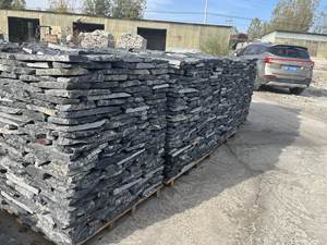 Piedra de Pavimento <span class=keywords><strong>Exterior</strong></span> Moderna, Ecológica y Duradera, con Doble Cara, Baldosas de Basalto Negro Irregular, Diseño Elegante <span class=keywords><strong>para</strong></span> Villas - Product Image 4