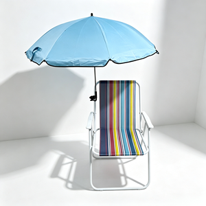 Chaise pliante durable, chaise de <span class=keywords><strong>plage</strong></span>, parasol, siège portable pour repas en plein air, camping, protection solaire UPF 50+, chaise longue de <span class=keywords><strong>plage</strong></span> légère - Product Image 2
