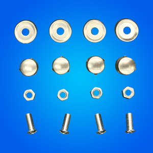 Clips de plaque d'immatriculation en acier inoxydable, vis et écrous pour voitures et véhicules électriques, usage général 00025 - Product Image 1