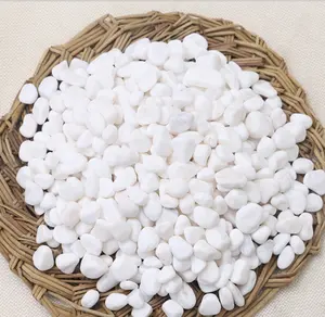 Factory direct sale natural tumbled white pebble stone small size
