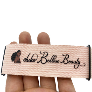 Tùy chỉnh <span class=keywords><strong>32mm</strong></span> điều chỉnh tóc giả dây đeo ban nhạc đàn hồi với đầy màu sắc vải polyester/Nylon Vật liệu in cho tạo kiểu tóc - Product Image 4