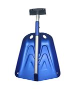 Pelle télescopique pliable en aluminium, fonction de brise-glace, bleu/or/rouge, équipement de survie pour le camping en plein air, pelle à neige multifonction