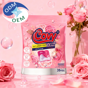 COVY Capsule di Detersivo 5-in-1 in Confezione a Cinque Scomparti, 80% Ingredienti Attivi, Profumo Duraturo, <span class=keywords><strong>Perle</strong></span> Ammorbidenti <span class=keywords><strong>per</strong></span> - Product Image 2
