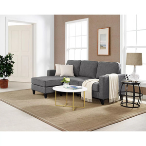 Il piccolo soggiorno reversibile usa il Set di divani componibili imbottiti in tessuto Sofy - Product Image 4