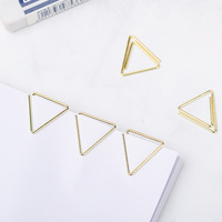 Clips de notes en métal de grande taille personnalisés en or, clips de notes en bois, porte-notes adhésives, signets pour usage de bureau, prix d'usine