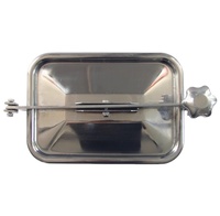 Couvercle de trappe carré / rectangulaire en acier inoxydable sanitaire KQ 304 316L pour le traitement des aliments