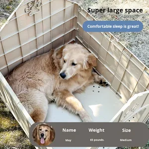 Casa para Perros Grande, de Plástico, Ecológica, para Exteriores, con Diseño Nuevo, Personalizable, con Función de Limpieza Extraíble, Patrón Sólido, Universal para las Cuatro Estaciones - Product Image 2