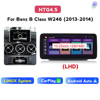 Ecran de lecture pour voiture Système Linux 2 Din pour Mercedes Benz Classe B W245 W246 2011-2018 Unité principale multimédia pour voiture