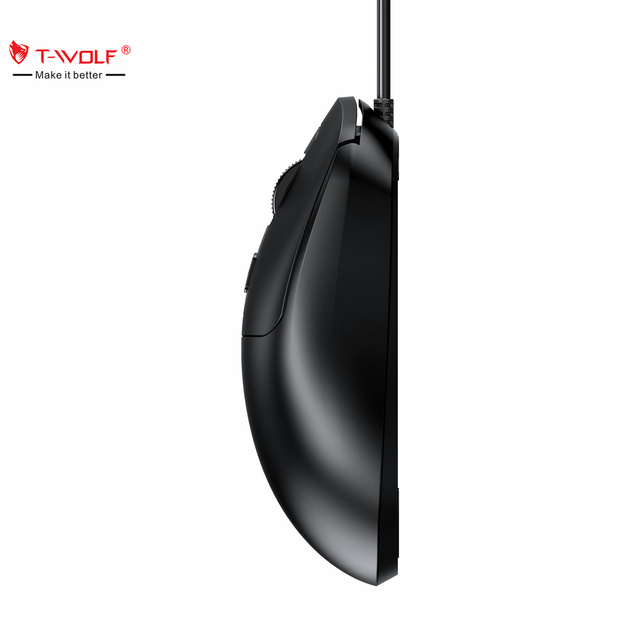 T-WOLF New Gadget Private Model Ergonomic Mouse microsoft Gaming Office Wired Mouse for Computer Laptop