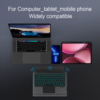 Étui magnétique détachable pour OPPO Pad 4 Pro 13.2'' avec emplacement pour stylet, support, clavier sans fil rétroéclairé RGB pleine taille, pavé tactile, nouveau