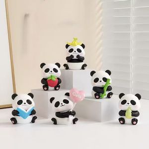 QF Mini Panda PU Matériau Jouet Rembourré-Design Super Mignon pour le Soulagement du Stress Jeu Sensoriel Charmantes Décorations de Table - Product Image 2