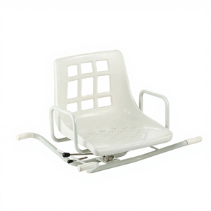 MDK FB025 Sedia <span class=keywords><strong>da</strong></span> Doccia Girevole a 360° Moderna e Leggera, Larghezza Regolabile, Schienale e Braccioli Montati, <span class=keywords><strong>Ausilio</strong></span> di Trasferimento Sicuro - Product Image 1